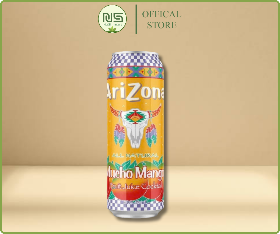 Nước Ngọt Trái Cây AriZona Mỹ (650ml) – Vị Xoài Chín Mọng, Thanh Mát Ngọt Dịu