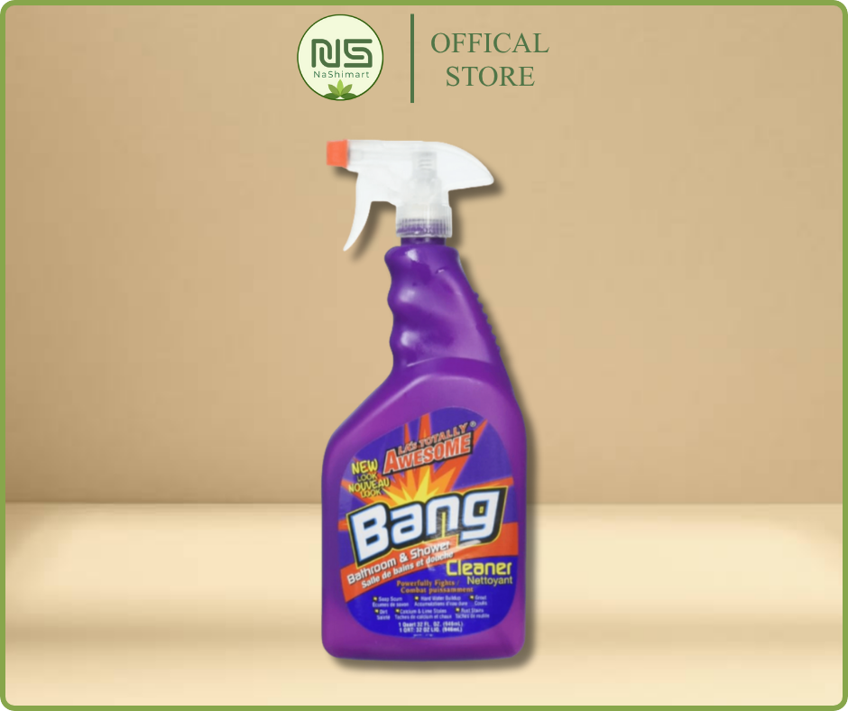 Chai xịt tẩy rửa phòng tắm LA’s Totally Awesome Bang Cleaner nhập khẩu Mỹ - làm sạch mạnh, không cần chà