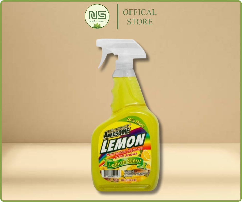 Nước Tẩy Đa Năng LA’s Totally Awesome Lemon – Làm Sạch Nhanh, Hương Chanh Tươi Mát (946ml, Nhập Khẩu Mỹ)