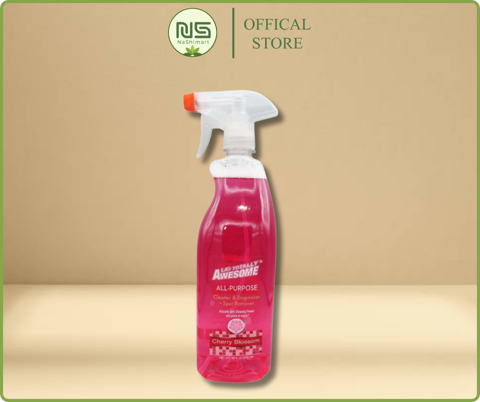 Nước Tẩy Rửa Đa Năng LA's Totally Awesome All Purpose Cleaner – Hương Hoa Anh Đào, Làm Sạch Hiệu Quả, Nhập Khẩu Mỹ