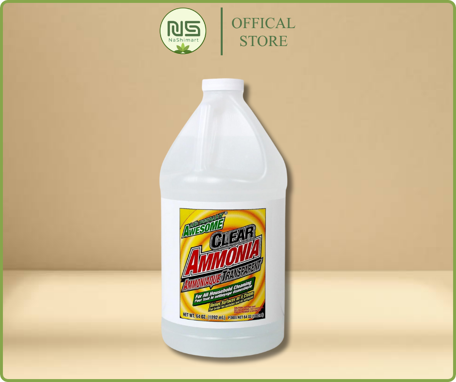 Nước Tẩy Rửa Đa Năng LA's Totally Awesome Pure Clear Ammonia 1892ml – Làm Sạch Mạnh, Khử Mùi Hiệu Quả (Hàng Mỹ)